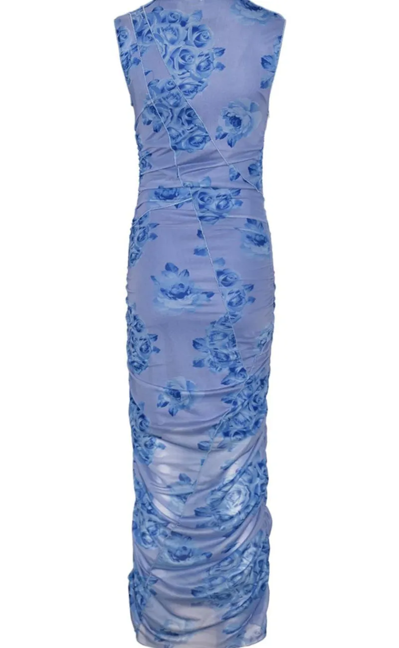 Outlet Kjole - Sutton - Tobi Blue Print Kjoler