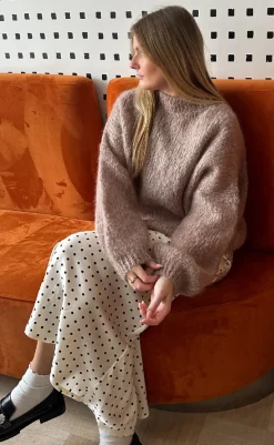 Discount Nederdel - Kenya - Carmine White Print Nederdele