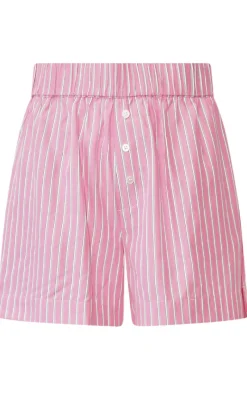 Discount Shorts - Lea - Carsyn Pink Stripe Shorts