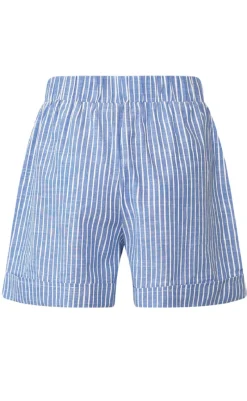 Online Shorts - Letty - Blue Stripe Shorts