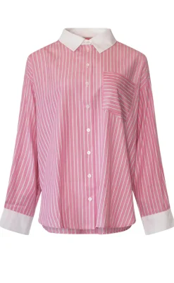 Skjorte - Lakelynn - Carsyn Pink Stripe Skjorter