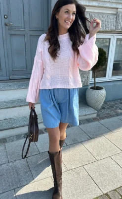 Online Strik - Lyza Short - Dusty Pink Striktrøjer & Sweat