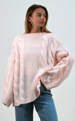 Online Strik - Lyza Short - Dusty Pink Striktrøjer & Sweat