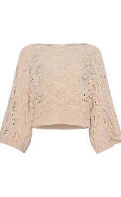 Discount Striktrøje - Keona - Oyster Striktrøjer & Sweat