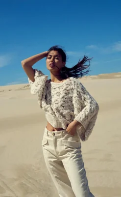 Discount Striktrøje - Keona - Oyster Striktrøjer & Sweat