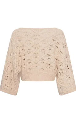 Discount Striktrøje - Keona - Oyster Striktrøjer & Sweat