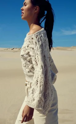 Discount Striktrøje - Keona - Oyster Striktrøjer & Sweat