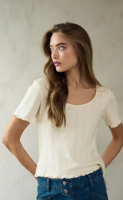 Clearance Top - Julietta - Ivory T-shirts & Toppe