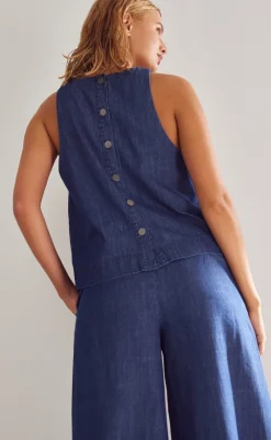 New Top - Lindsey - Medium Blue Wash T-shirts & Toppe