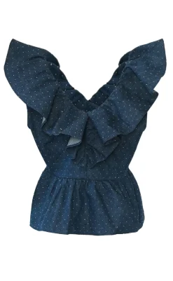 Clearance Top - Louisa - Blue Wash T-shirts & Toppe