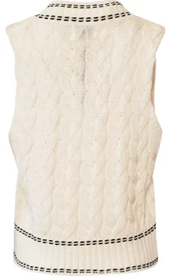 Clearance Vest- Gio Knit - Ivory Veste