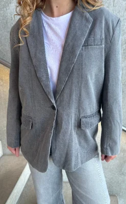 Best Blazer - Cory - Medium Grey Denim Blazere & Indejakker