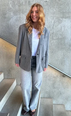 Best Blazer - Cory - Medium Grey Denim Blazere & Indejakker