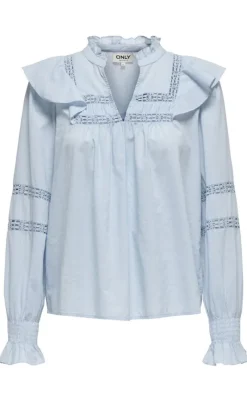 Outlet Bluse - Julia - Cashmere Blue Bluser
