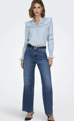 Outlet Bluse - Julia - Cashmere Blue Bluser