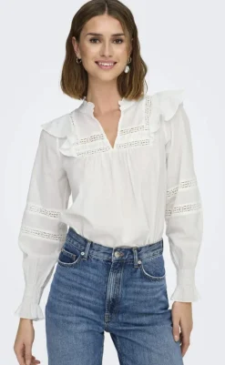 New Bluse - Julia - Cloud Dancer Bluser