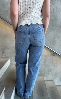 Discount Bukser - Juicy - Medium Blue Denim Bukser & Jeans