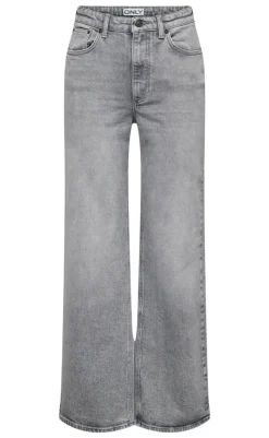 New Bukser - Juicy Wide Leg - Medium Grey Denim Bukser & Jeans