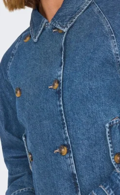 Sale Jakke - April - Medium Blue Denim Jakker & Frakker|Alt Overtøj