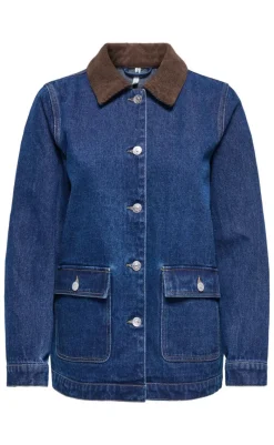 New Jakke - Frankie LS - Dark Blue Denim Jakker & Frakker|Alt Overtøj