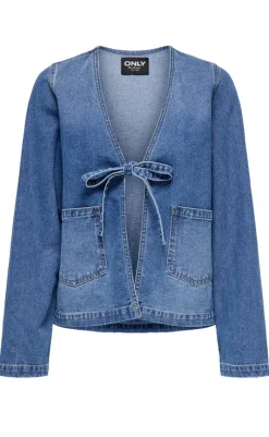 Sale Jakke - Jenna - Medium Blue Denim Jakker & Frakker|Alt Overtøj