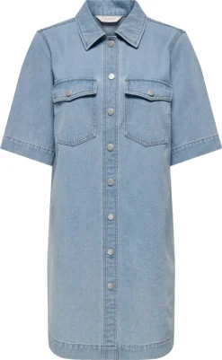 Outlet Kjole - Belle - Light Blue Denim Kjoler