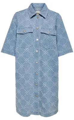 Best Kjole - Belle Print - Light Blue Denim Kjoler