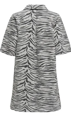 Kjole - Gry - Zebra Kjoler