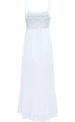 Outlet Kjole - Lou Smock - Bright White Kjoler