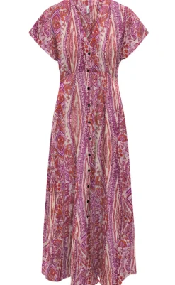 Clearance Kjole - Nova Mollie - Fuchsia Fedora w. Bohobabe Kjoler