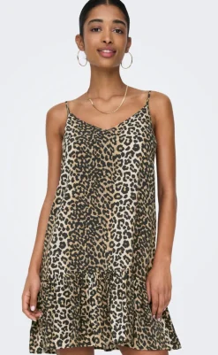 Outlet Kjole - Nova Vis Giu - Timberwolf w. Wildlife Kjoler