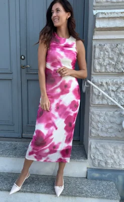 Outlet Kjole - Paris - Cloud Dancer/Sunne Flowers Kjoler