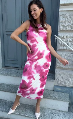 Outlet Kjole - Paris - Cloud Dancer/Sunne Flowers Kjoler