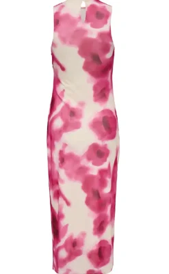 Outlet Kjole - Paris - Cloud Dancer/Sunne Flowers Kjoler