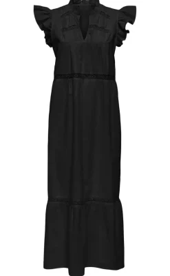 Outlet Kjole - Sunny Capsl Frill - Black Kjoler