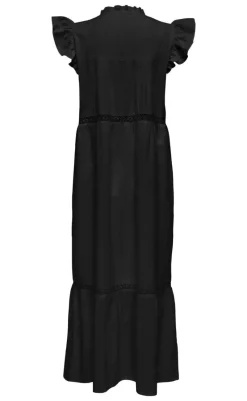 Outlet Kjole - Sunny Capsl Frill - Black Kjoler