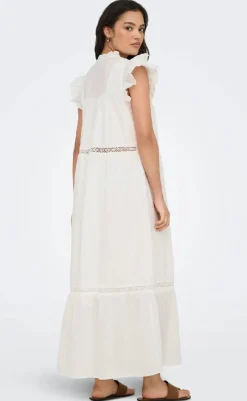 Online Kjole - Sunny Capsl Frill - Cloud Dancer Kjoler