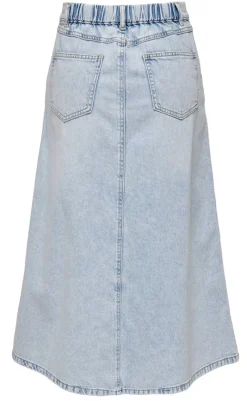 Nederdel - Mindy - Light Blue Denim Nederdele