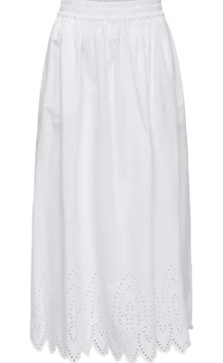 Online Nederdel - Tulum - Bright White Nederdele