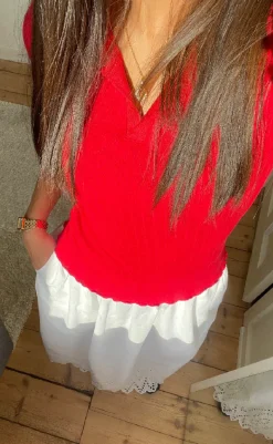 Online Nederdel - Tulum - Bright White Nederdele