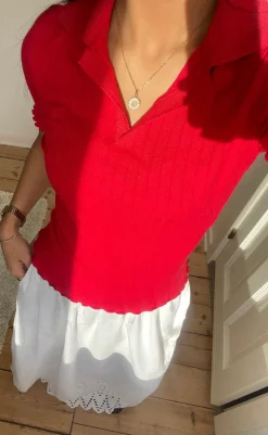 Online Nederdel - Tulum - Bright White Nederdele