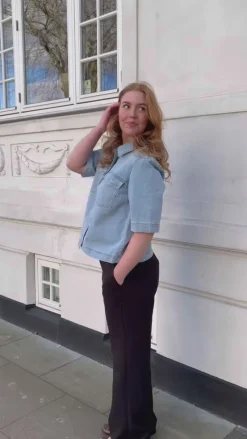 Hot Skjorte - Belle - Dark Blue Denim Skjorter