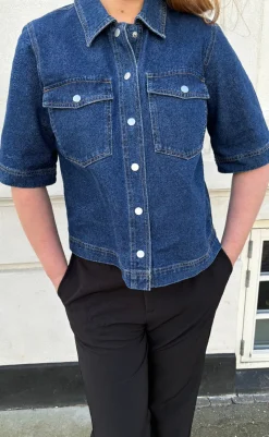 Hot Skjorte - Belle - Dark Blue Denim Skjorter
