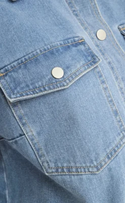 Hot Skjorte - Belle - Light Blue Denim Skjorter