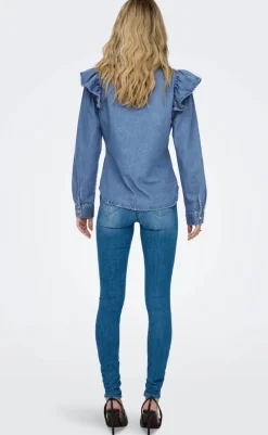 Skjorte - Indigo - Medium Blue Denim Skjorter