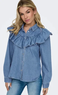 Skjorte - Indigo - Medium Blue Denim Skjorter