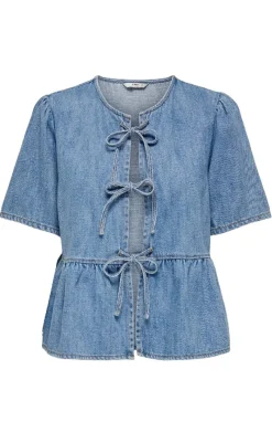 Hot Skjorte - Noelle - Light Blue Denim Skjorter