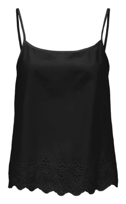 Online Top - Lou Singlet - Black T-shirts & Toppe
