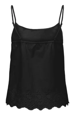 Online Top - Lou Singlet - Black T-shirts & Toppe