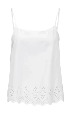 Discount Top - Lou Singlet - Bright White T-shirts & Toppe